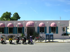 Camille's pink awnings mark this favorite Simonton Street restaurant.