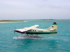 Seaplane flights to the Dry Tortugas fly over and visit the most beautiful out-islands of the Keys.