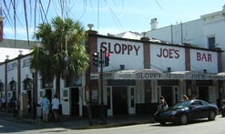 The famous Sloppy Joe's Bar in Key West, where Hemingway drank and caroused.