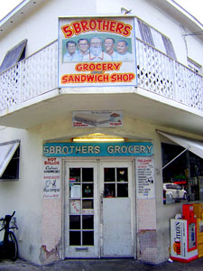 Front of 5 Brothers Coffee and Sandwich Shop on Southard Street