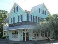 Cafe Marquesa restaurant in a historic wood building in Key West