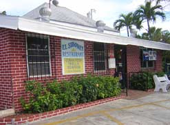 El Siboney restaurant with its brick exterior