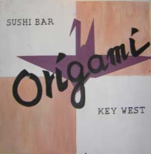 Origami, one of the top two sushi restaurants in Key West.