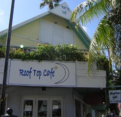 Rooftop Cafe in downtown Key West