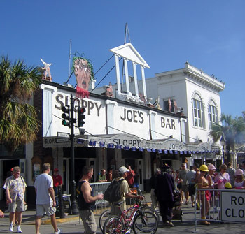 Sloppy Joe’s on Duval Street during the Fantasy Fest week.