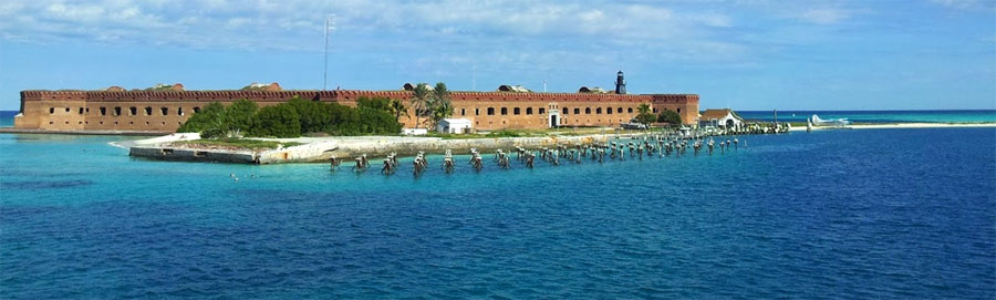 View of Fort Jefferson at the Dry Tortugas National Park