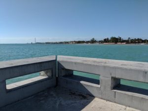 From the White Street Pier, looking towards Fort Zachary Taylor State Park