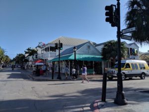 A sunny Sunday saw Duval Street filled with people enjoying the day