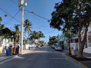 Near the top of Duval Street, with Atlantic Ocean almost in view