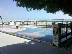 Overlooking the south shore and next to the White Street pier is the African Cemetery at Higgs Beach.