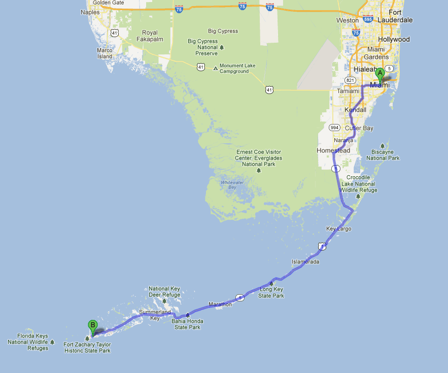 flights from key west to newark