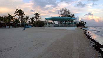 View of Higg's Beach on Atlantic Blvd in Key West