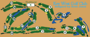 Map of Key West golf course