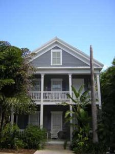 Historic wooden Key West house