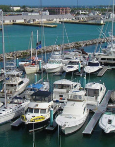 View of the Key West Bight, also known as the Historic Seaport