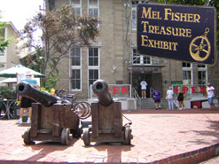 Cannons outside the Mel Fisher Maritime Museum