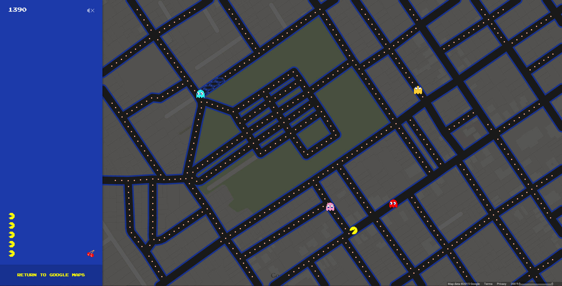 No Google Maps agora pode jogar Pac-Man 