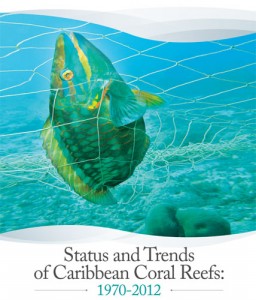 Cover of report Status and Trends of Caribbean Coral Reefs 1970-2012