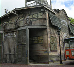 Clapboard building of the Shipreck Historium