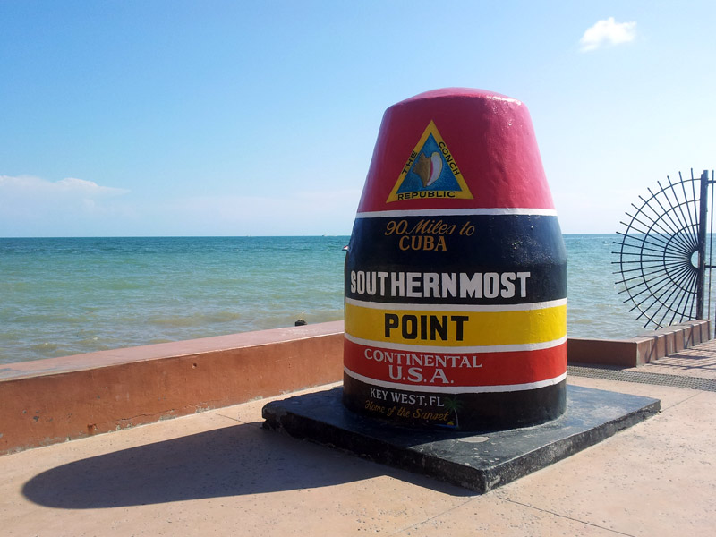 Southernmost Point marker in Key West, a favorite spot for photos