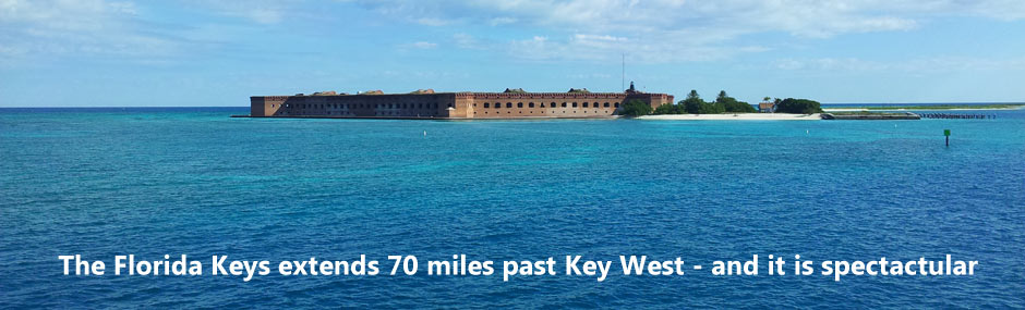 View of the approach to the Dry Tortugas, with Fort Jefferson coming into view