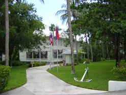 Grounds and building of Truman's Little White House in Key West