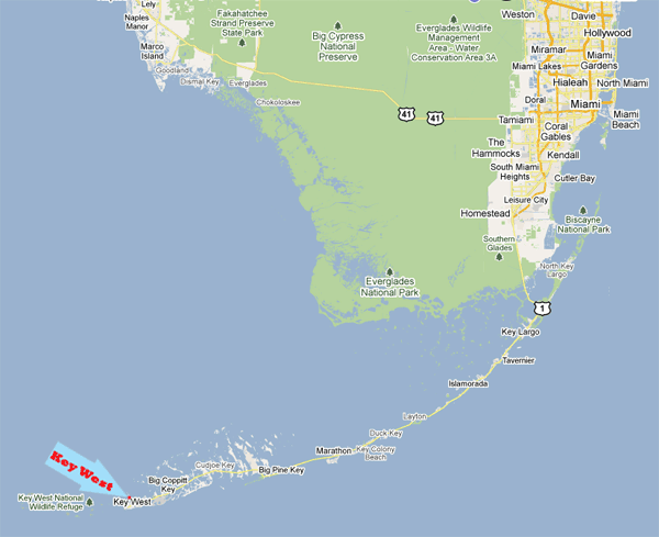 key west florida map Key West Maps